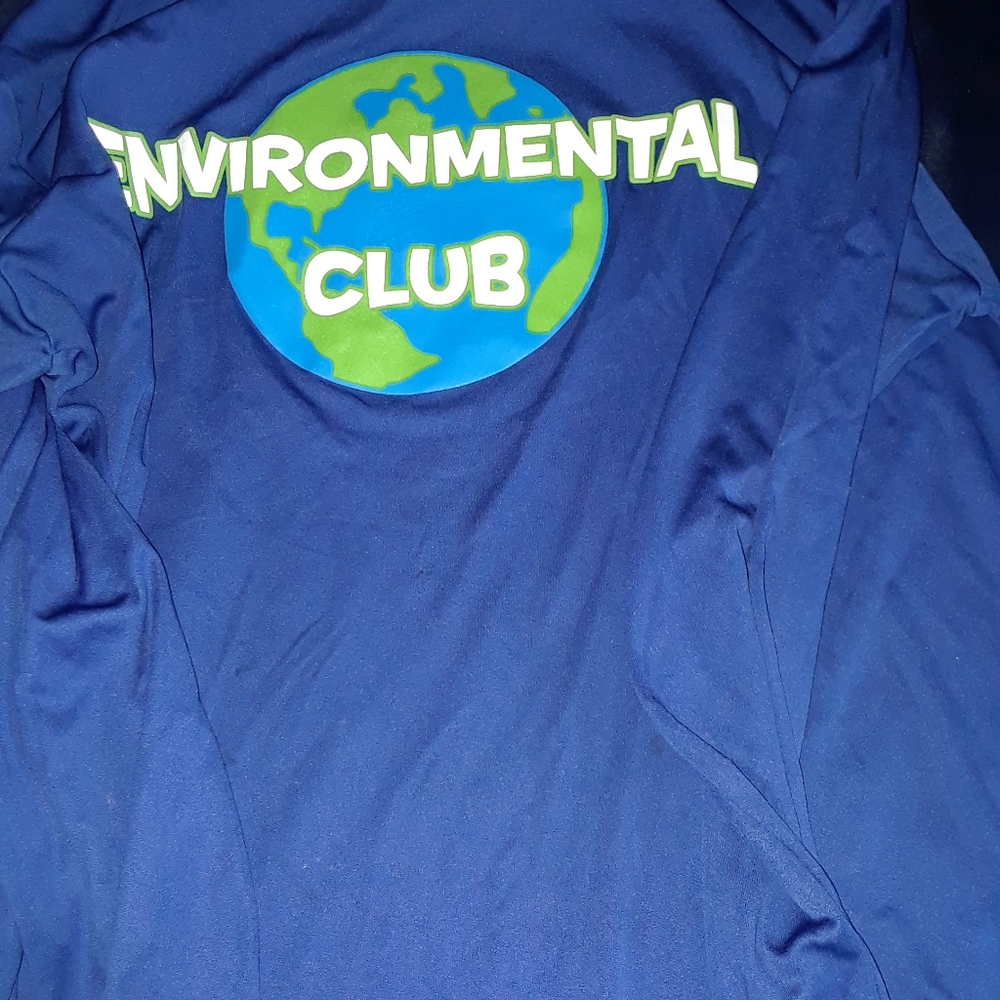 Blue dri-fit material long sleeve